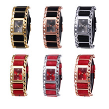 Duobla relógio das mulheres relógios Senhoras de Luxo Metal Quartz Rodada Dial Diamante Pulseira Watch relogio feminino reloj mujer novo presente P # 2024 - compre barato