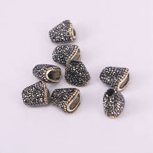 30PCS Rhinestone Paved Metal Caps, End Beads, Tassel Caps, Leather Caps, Jewelry FIndings ZYZ160-0033 2024 - buy cheap