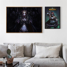 World of warcraft-pôsters e impressões de parede, pintura em tela para decoração de sala de estar, decoração de casa, quadros sem moldura 2024 - compre barato