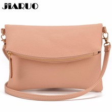 JIARUO Small Leather Crossbody Bag For Women Messenger Shoulder  Fold Cover Flap Envelope Bags With Front Pocket 2024 - buy cheap