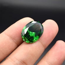 Joanlyn, изумруд, овальная огранка, драгоценный камень, в форме яйца, граненный изумруд, драгоценный камень среднего и зеленого цвета, несколько размеров на выбор C08E 2024 - купить недорого