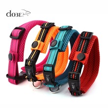 New Stylish Dog Collar Nylon Reflective Pet Collars Breakaway Quick Release Dog Necklace Basic Collar with Mesh Padded Strap 2024 - buy cheap