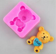 Free Post new LOVE Winnie the perspective of environmental protection silicone mold liquid silicone mold cake decorating tools 2024 - buy cheap