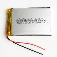 3.7V 1300mAh 454060 Lithium Polymer Li-Po Rechargeable Battery For MP4 GPS PSP DVD Speaker video game PAD E-books tablet PC MID 2024 - buy cheap