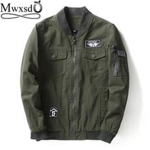 Mwxsd brand casual mens cotton Jackets men army bomber jacket Mens Brand Clothing male slim fit Windbreak chaquetas hombre 4xl 2024 - buy cheap