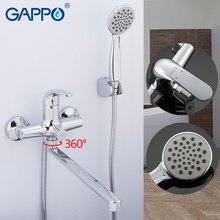 GAPPO bathtub Faucets bathroom bathtub mixer rainfall mixer water taps brass chrome bath faucet wall mounted bathtub spout ducha 2024 - buy cheap