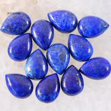 Water Drop 18x13MM CAB Cabochon Natural Stone Bead Blue Lapis For Jewelry Making Necklace Pendant Bracelet Earrings 10Pcs K810 2024 - buy cheap