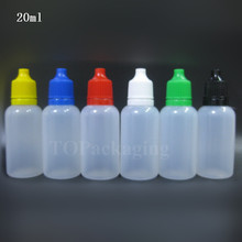 Botella vacía de plástico PE para gotas de ojo, dispensador de líquido de 20ml, dispensador de presión pequeña y exprimible, novedad 2024 - compra barato