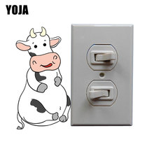 YOJA Gordura Dudu Vaca Dos Desenhos Animados Colorido Pardal Decor Adesivo Interruptor de Parede do Quarto Sala de estar Decalques Personalizados 8SS0804 2024 - compre barato