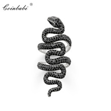 Anillos de serpiente para mujer, regalo de Plata de Ley 925 para mujer, joyería Glam de estilo europeo, joyería de moda, venta al por mayor 2024 - compra barato