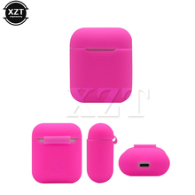 Funda protectora de silicona a prueba de golpes para iphone, funda de piel para AirPods, accesorios de caja de auriculares inalámbricos auténticos 2024 - compra barato