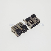 100pcs Black Glue  USB port Side of the vertical straight edge 180 Degree USB Female Socket 2024 - buy cheap