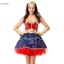 Female Wonderful Woman Cosplay Woman Halloween superwoman Costumes Carnival Purim Masquerade Nightclub Bar Party Role play dress 2024 - buy cheap