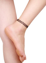 2020 Fashion Ebay Hot Selling Vintage Stretch Tattoo Anklet Gothic Punk Grunge Henna Elastic Anklet 2024 - buy cheap