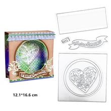 Julyarts Heart New 2019 Background Die Metal Cutting Dies Stencils For Scrapbooking Thanks Card/Greeting Card Decor 2024 - buy cheap