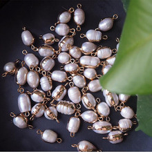 15-35MM 10Pcs Baroque Irregular 100% Natural Freshwater Pearl Beads Charms Jewelry Loose Bead 2024 - buy cheap