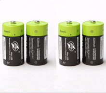 ZNTER-batería recargable de polímero de litio USB, 1,5 V, 3000mAh, tamaño C, 4 unids/lote, gran oferta 2024 - compra barato