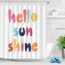 LB-cortina de tela impermeable con letras Extra largas para baño, visillo de tela impermeable, color blanco, canilla inglesa, decoración de bañera para niños y niñas 2024 - compra barato