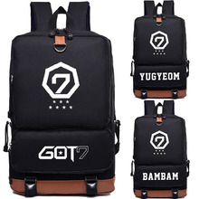 Got7 Team BAMBAM Backpack Bag Printing Backpack Canvas School Bags Mochila Travel Bags Laptop Backpack GIFT 2024 - buy cheap