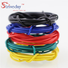 Cable de cobre estañado de 16,4 pies UL 1007, 26 AWG, DIY, PCB, 10 colores a elegir, 5 metros/lote 2024 - compra barato