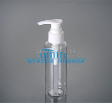 Wholesale 100ml plastic bottle Flat shoulder White pump Transparent Spray Bottle or Lotion Bottle or cosmetic pump bottles 2024 - buy cheap