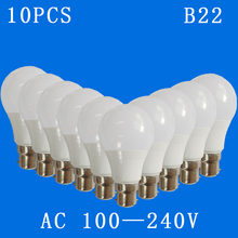 10pcs/lot B22 6w,9w,12w,15w,18w,21w,LED Bulbs AC100V-240V Home Constant Current Voltage Interior Lamp SMD2835 led lamp 2024 - buy cheap