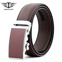 Plyesxale Brand Men's Belt High Quality Automatic Ratchet Buckle Belt Luxury Cow Genuine Leather Belts For Men Dropshipping G74 2024 - buy cheap