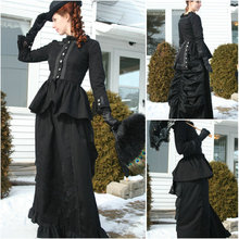 Vestido de baile 1860s estilo vitoriano, gótico, guerra civil, austrália, bela, vestido, halloween, 4-16 v-1264 2024 - compre barato