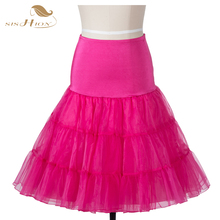 Tulle Skirt Sishion 2022 Fashion Candy Color Petticoat Swing Vintage Rockabilly Ball Gown Tutu Skirt faldas Skirts Womens VD0134 2024 - buy cheap