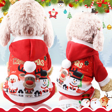 Ropa de Navidad para perros pequeños, abrigo cálido de invierno para cachorros y gatos, chaquetas, Mono para Chihuahua, Bulldog Francés, Año Nuevo 2024 - compra barato