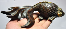 lucky chinese folk bronze gilt wealth Goldfish fish animal auspicious statue 2024 - buy cheap