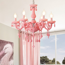 Rosa lustre sala de estar quarto cozinha k9 cristal heracleum sala de jantar crianças gilrs lustre luminárias 2024 - compre barato