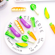 3PCS New Novelty Cute Radish Vegetable Shape Rubber Eraser Creative Eraser For Kids Gift Korean Stationery Student Prize 2024 - buy cheap