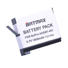 Batmax 1pcs 1500mAh AHDBT-401 AHDBT 401 Gopro Hero 4 Battery for Gopro Hero4 HD Camera P0019279 2024 - buy cheap