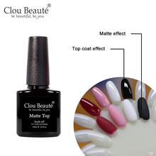 Clou Beaute 10ml Gel Nail Polish Base and Top Matte Top Gel Varnish All For Manicure Permanent UV And LED Enamels Nail Design 2024 - buy cheap
