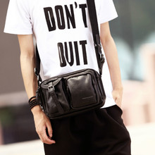 Tidog coreana bolsa de ombro casual masculina couro 2024 - compre barato