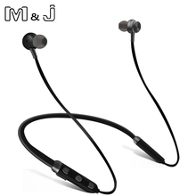 M & j-fones de ouvido flex02 com bluetooth., headset estéreo magnético esportivo para telefones xiaomi, iphone, android e ios. 2024 - compre barato