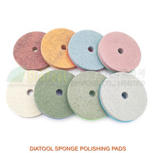 DIATOOL 8pcs/pk 4inch Diamond Sponge Polishing Pads For Soft Stone Marble Artificial Stone Dia 100mm Workable Thickness 10mm 2024 - buy cheap