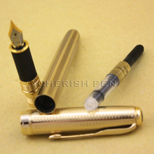 Wholesale Pens Jinhao 601 Gold Color Nib Ink/Metal/Gift/Brand/Luxury/Fountain Pen for Promotion Free Shipping(Could Mix order) 2024 - buy cheap