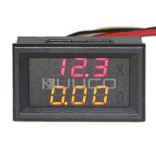 DC 0 ~100V/10A Red Yellow Led Dual Display Voltmeter Ammeter 2in1 Digital Voltage Current Tester/Panel Meter 2024 - buy cheap