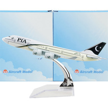 Pakistan International Airlines Boeing 747 16cm model airplane kits child Birthday gift plane models toys  Christmas gift 2024 - buy cheap