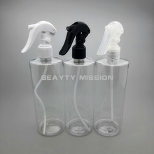 Beauty Mission, 500 мл, 12 шт./лот, прозрачные пустые растения, цветы, распылитель воды для парикмахерских, инструмент для салона волос, пластиковая бутылка-спрей 2024 - купить недорого