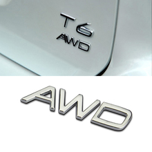 3D Metal Sticker Car AWD T6 T5 for Volvo XC70 XC90 XC60 S60 S70 S80 S90 V60 V40 Car Side Fender Rear Trunk Emblem Logo Sticker 2024 - buy cheap