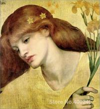 wall art Sancta Lilias Dante Gabriel Rossetti Paintings Hand painted High quality 2024 - buy cheap
