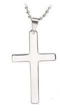 Men's  Stainless Steel Cross dog tags cheap custom jesus cross dog tag 2024 - buy cheap