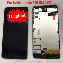 Original Working LCD Display Touch Screen Digitizer Assembly Sensor + Frame For Nokia Microsoft Lumia 550 RM-112 Phone Panel 2024 - buy cheap