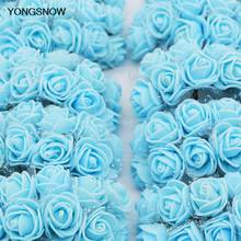 144 Heads 2cm Rose Flower Artificial Foam Flower Bouquet Scrapbooking Silk Flowers DIY Wreath for Home Wedding Decoration 7Z 2024 - buy cheap