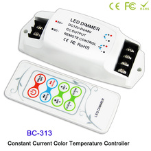 DC12V-48V 350ma/700ma pwm temperatura de cor constante atual controlador led + rf remoto sem fio led dimmer para luz led