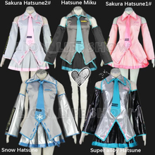 Multi-Role Anime Vocaloid Hatsune Miku Cosplay Costume Hatsune Formula Clothes Theatrical Costume Set Free Shipping 2024 - buy cheap