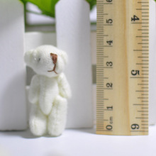 4cm Plush Cute Teddy Bear Pendants miniature bear Key chain/Bouqeut jewellery accessory gift Soft Amigurumi Dolls 2024 - buy cheap